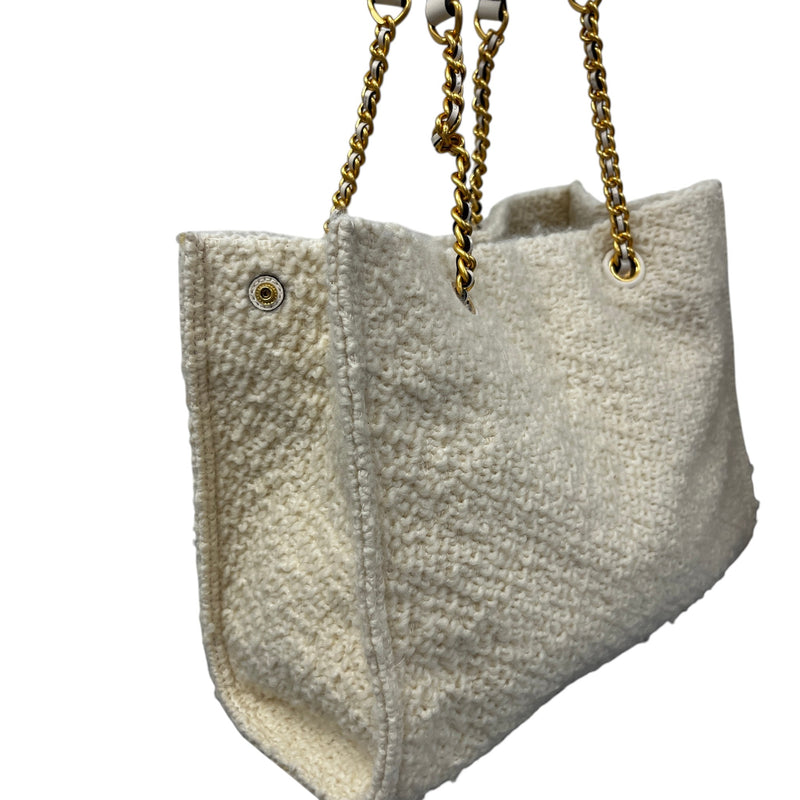 Women's Ella Bouclé Tote Bag Cream