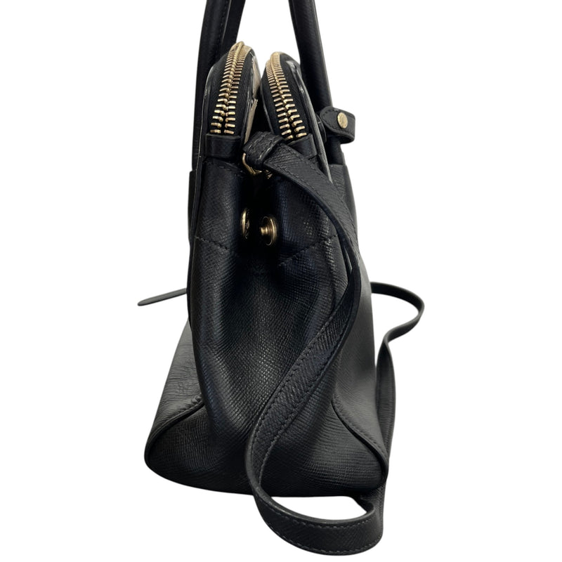 Women's Double Medium Handbag Black