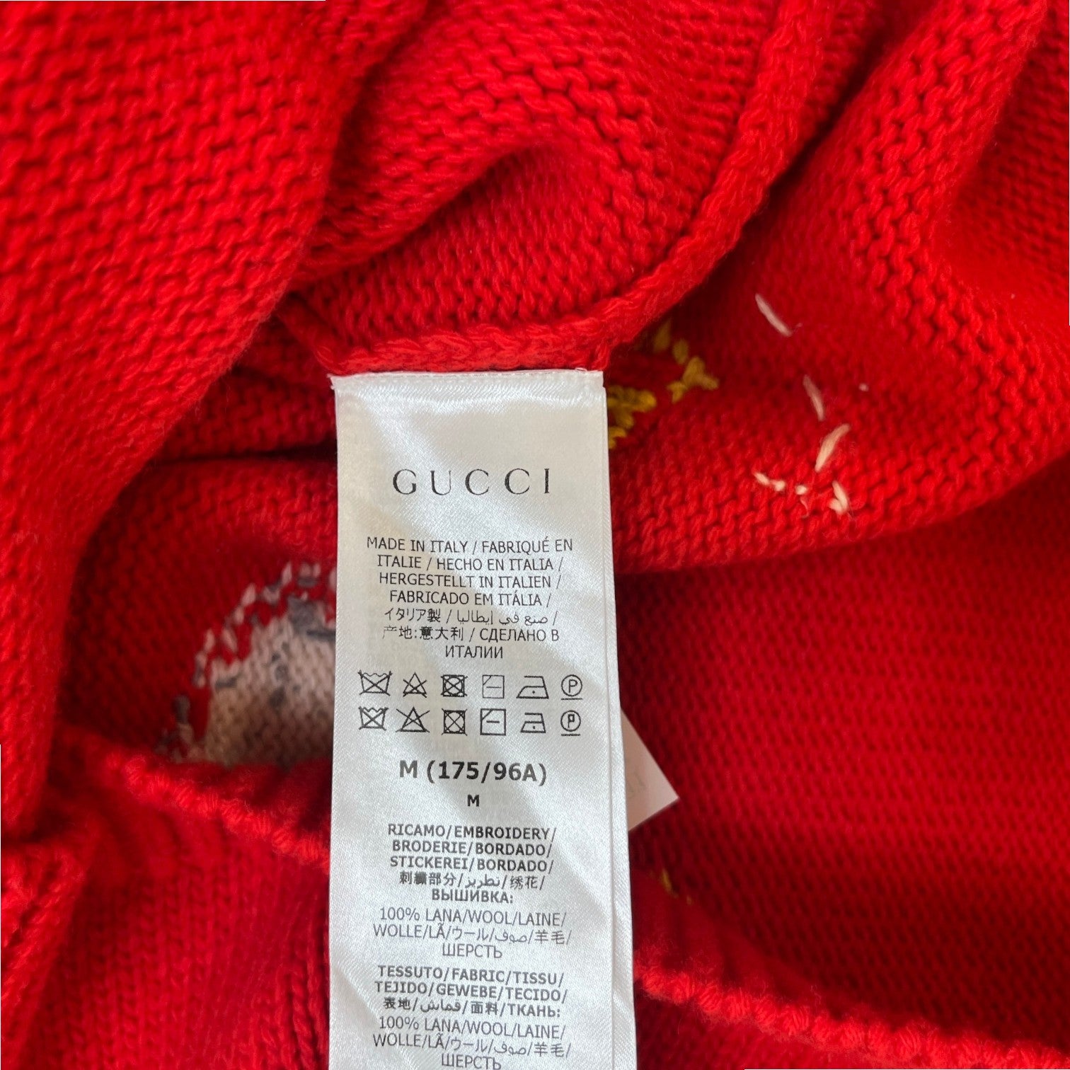 Women's Embroidered Logo Cardigan Red Size M - Photo 9