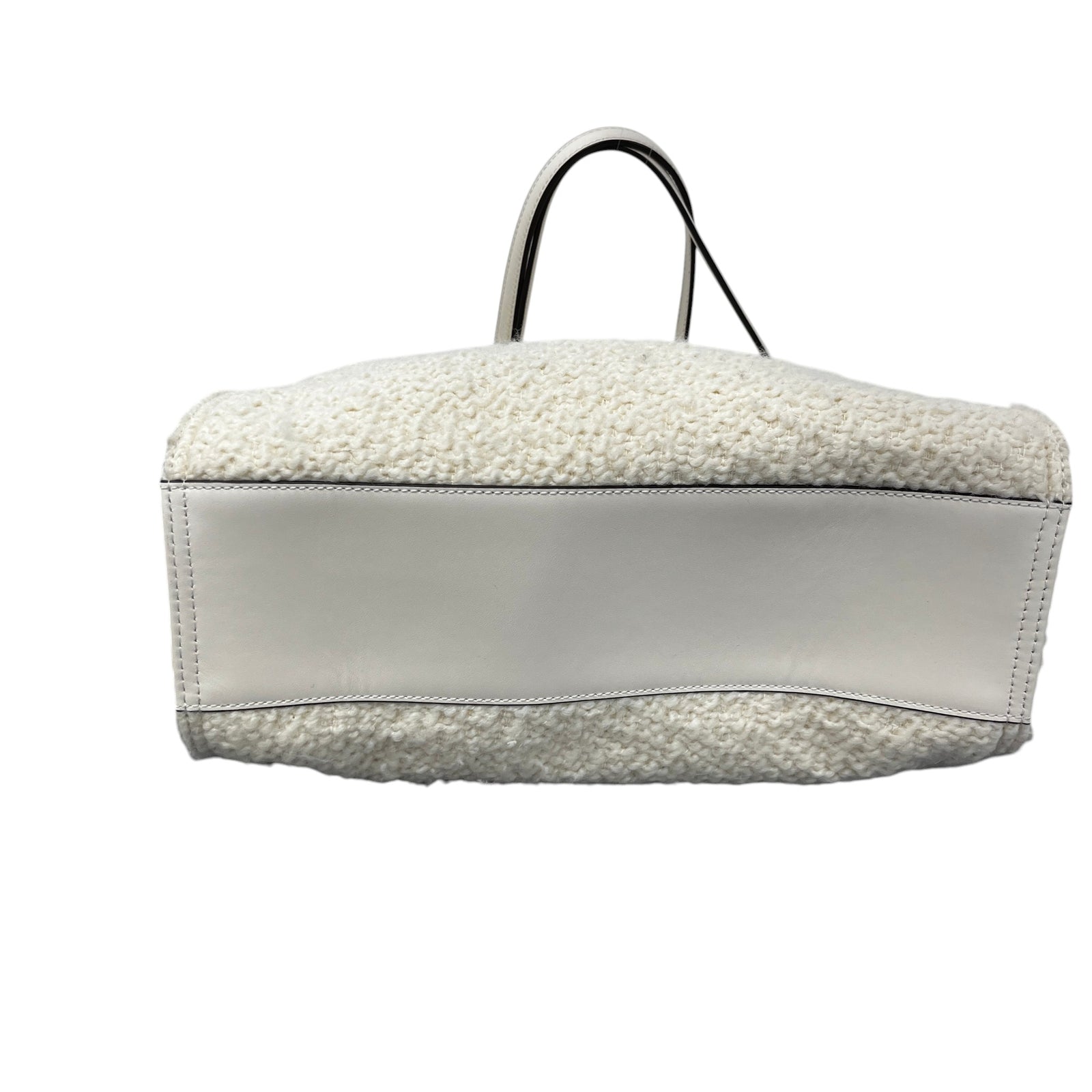 Women's Ella Bouclé Tote Bag Cream - Photo 9