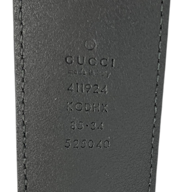 Men's Interlocking G Belt Black Size Waist 28"