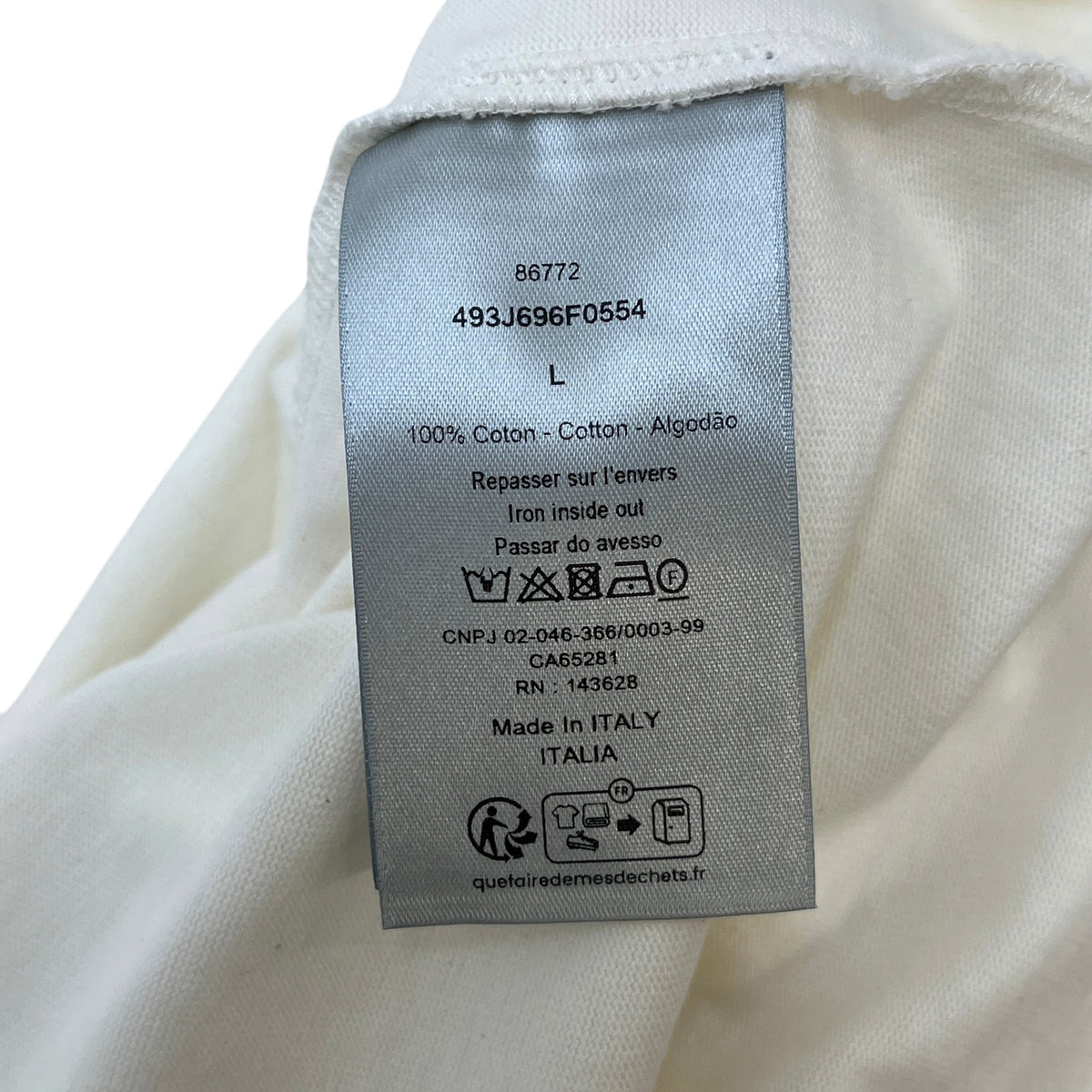 Men's Handwritten 1947 T-Shirt White Size L - Photo 5