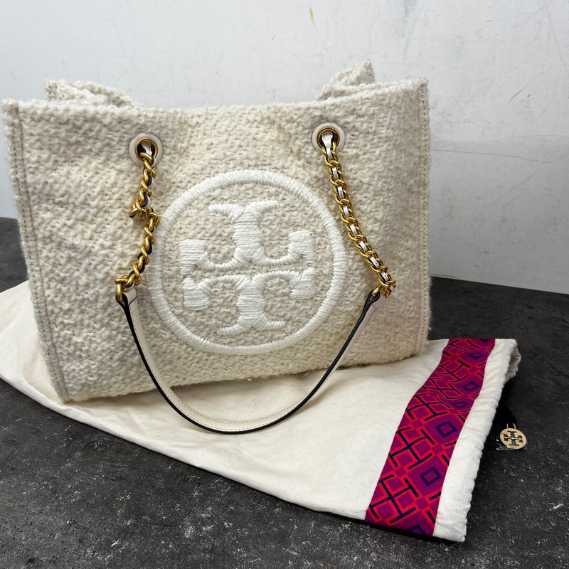Women's Ella Bouclé Tote Bag Cream