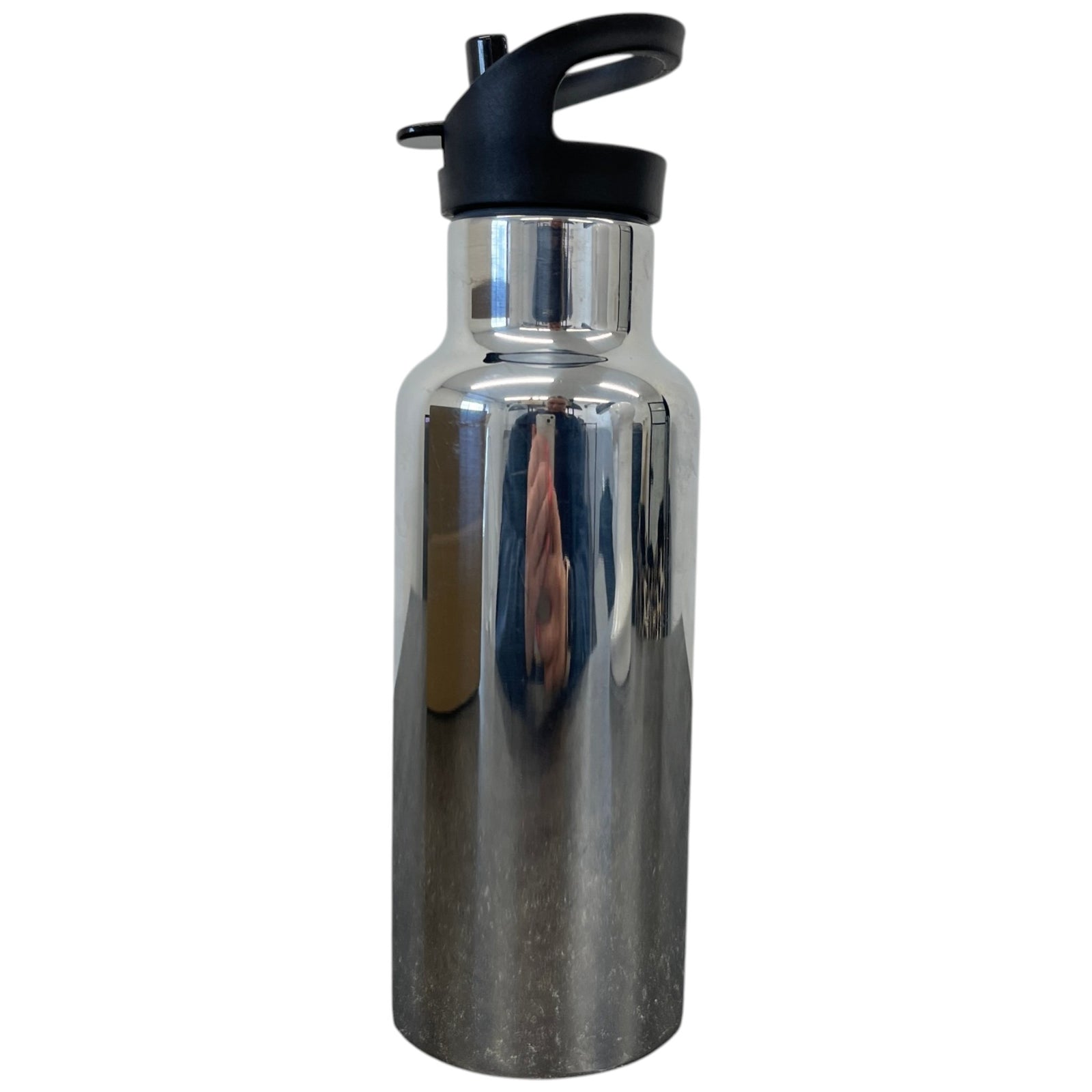 Men's Triangle Logo 500Ml Water Bottle Charm Silver - Photo 2