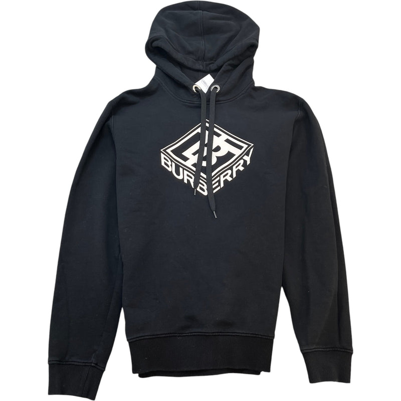 Men's Tb Logo Print Hoodie Black Size S