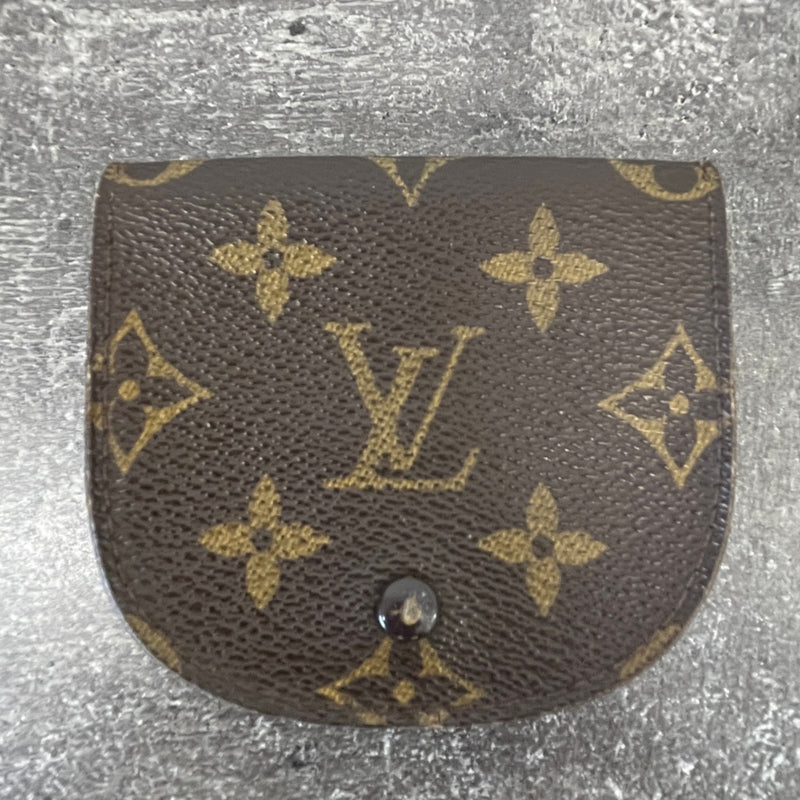Women's Monogram Coin Purse Brown