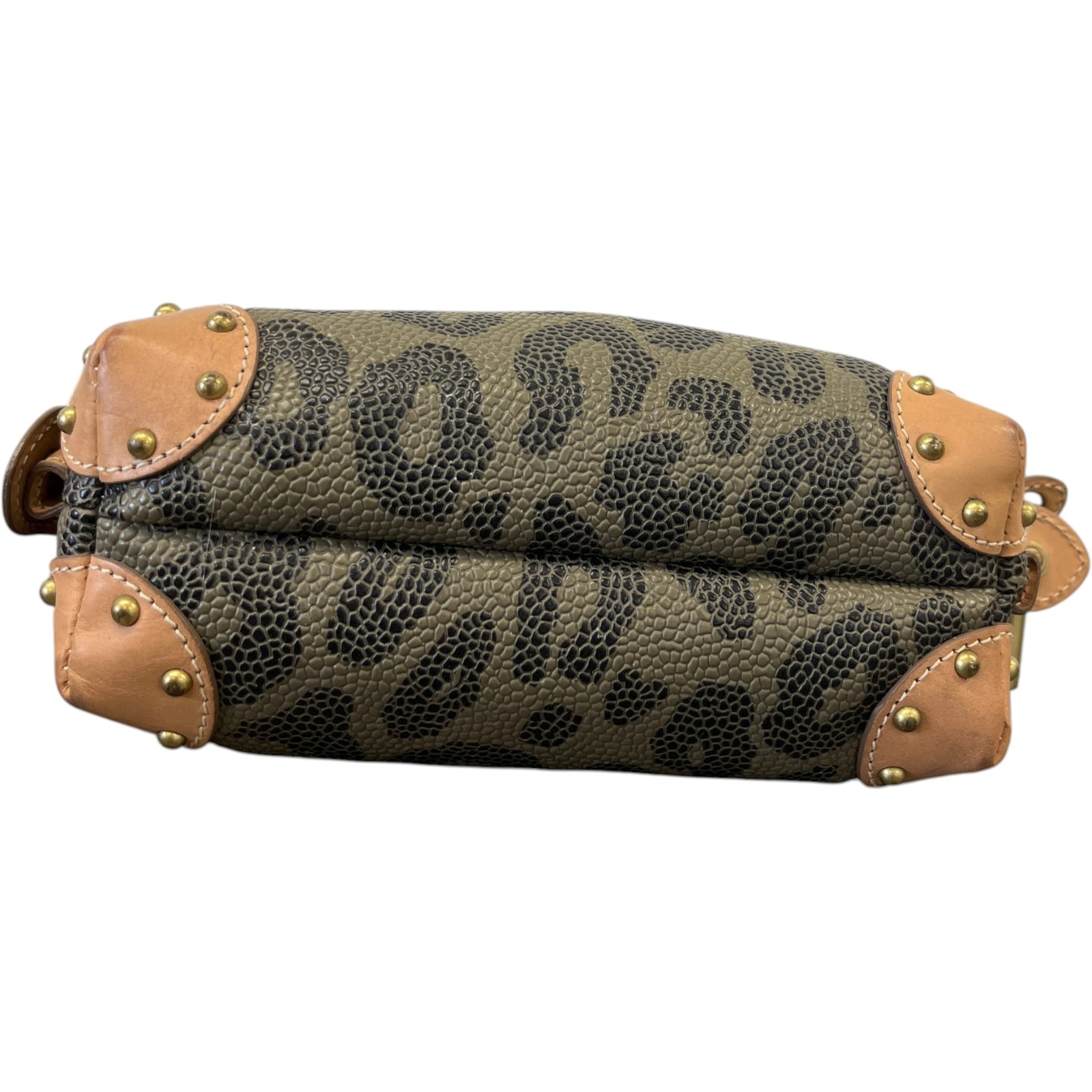 Women's Leopard Makeup/Pencil Case Pouch Brown - Photo 9