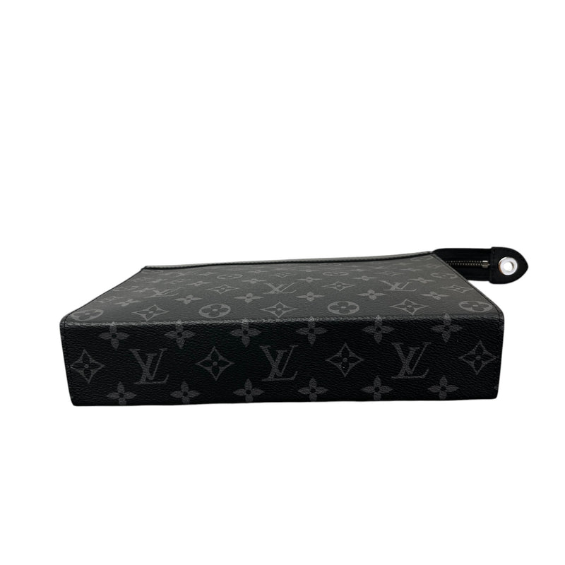 Men's Monogram Eclipse Pochette Voyage Mm Pouch Grey