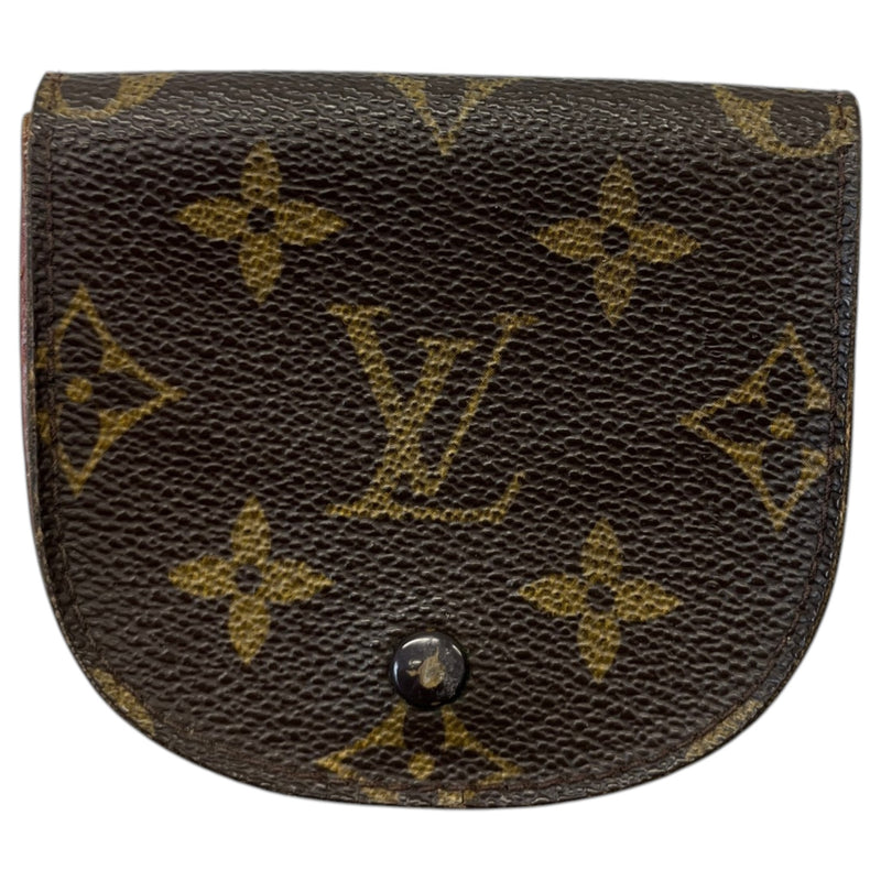 Women's Monogram Coin Purse Brown