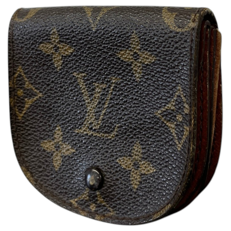 Women's Monogram Coin Purse Brown