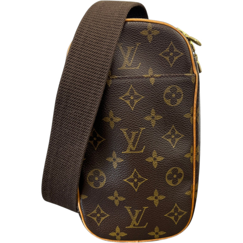 Men's Monogram Pochette Gange Messenger Bag Brown