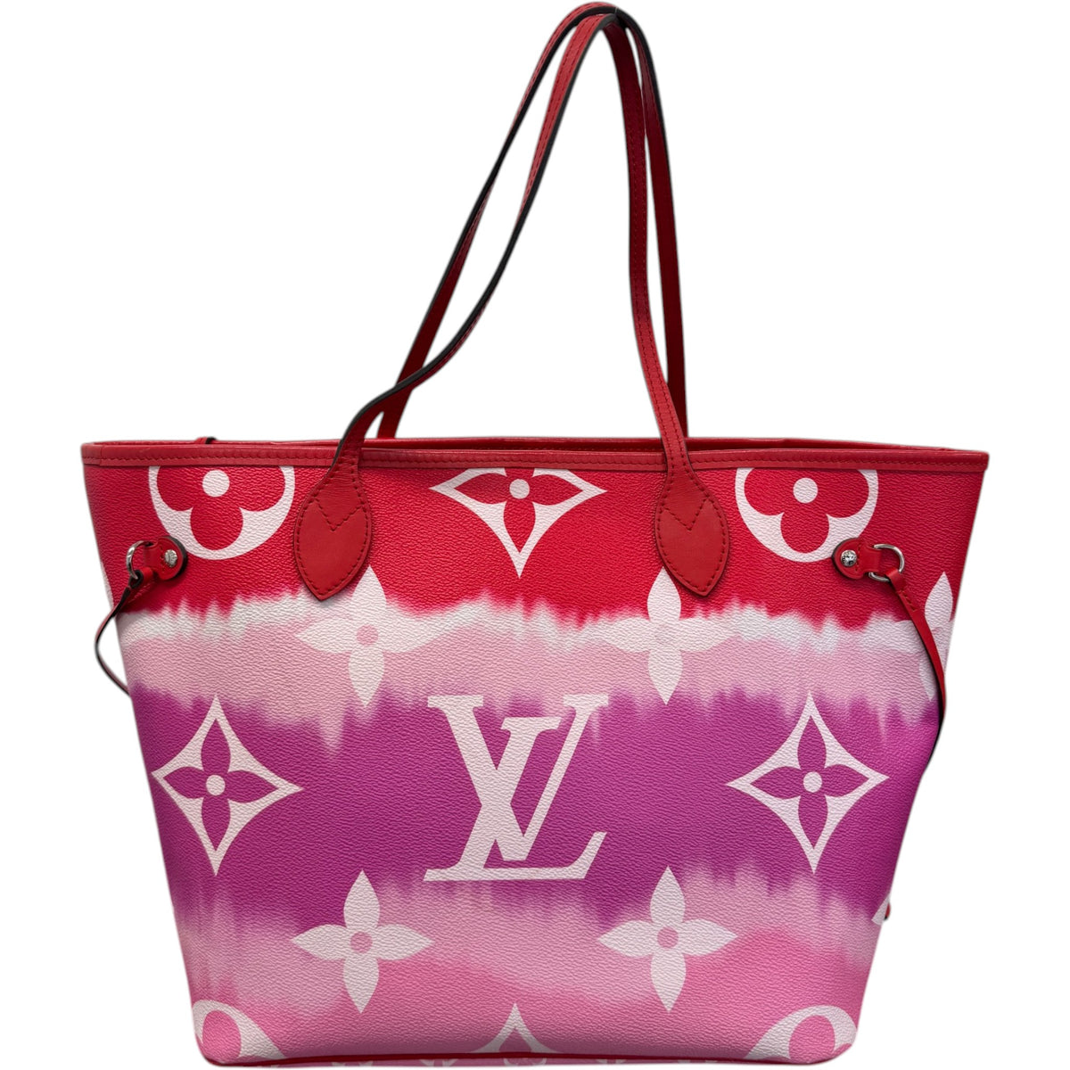 Women's Monogram Escale Neverfull MM Handbag Red - Photo 3