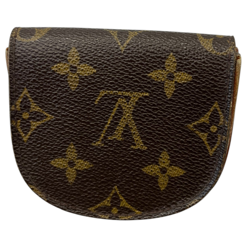 Women's Monogram Coin Purse Brown