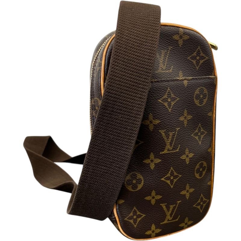 Men's Monogram Pochette Gange Messenger Bag Brown