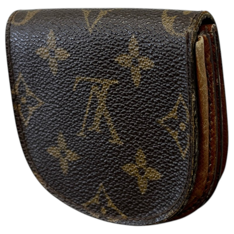 Women's Monogram Coin Purse Brown