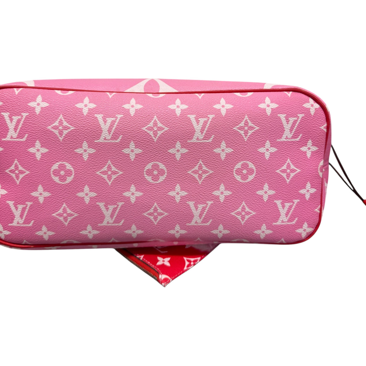 Women's Monogram Escale Neverfull MM Handbag Red - Photo 8