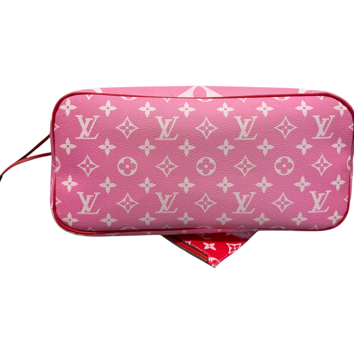 Women's Monogram Escale Neverfull MM Handbag Red - Photo 9