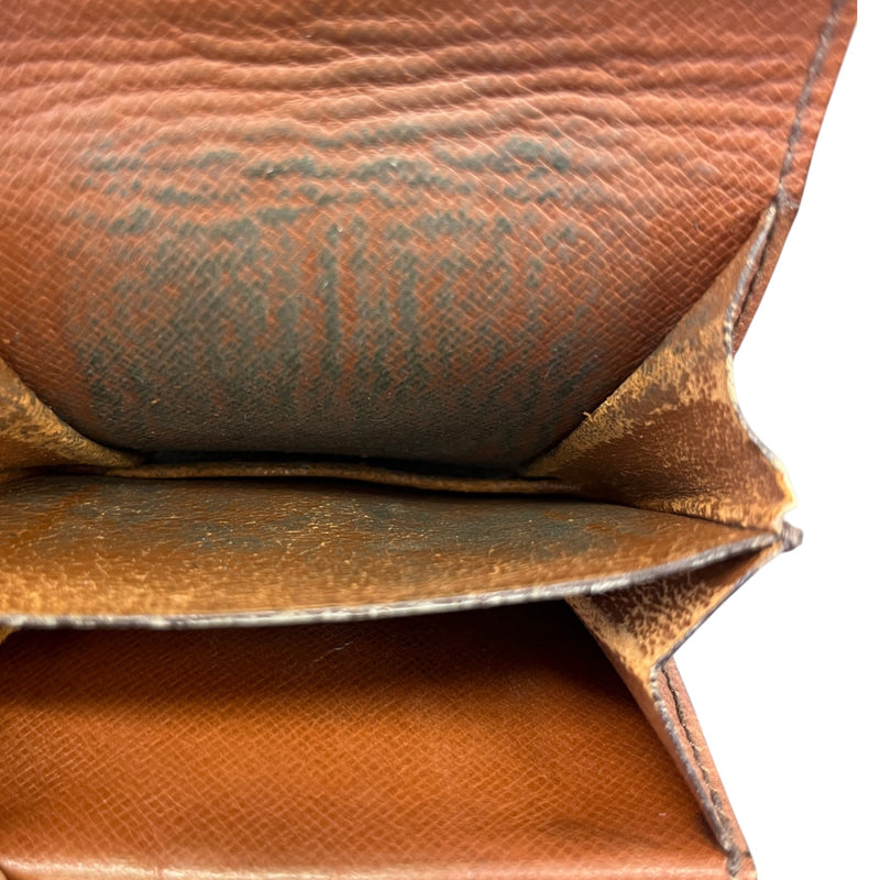 Women's Monogram Coin Purse Brown