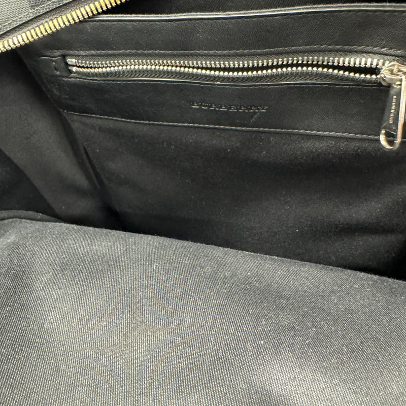 Men's City Check Zip Backpack Black
