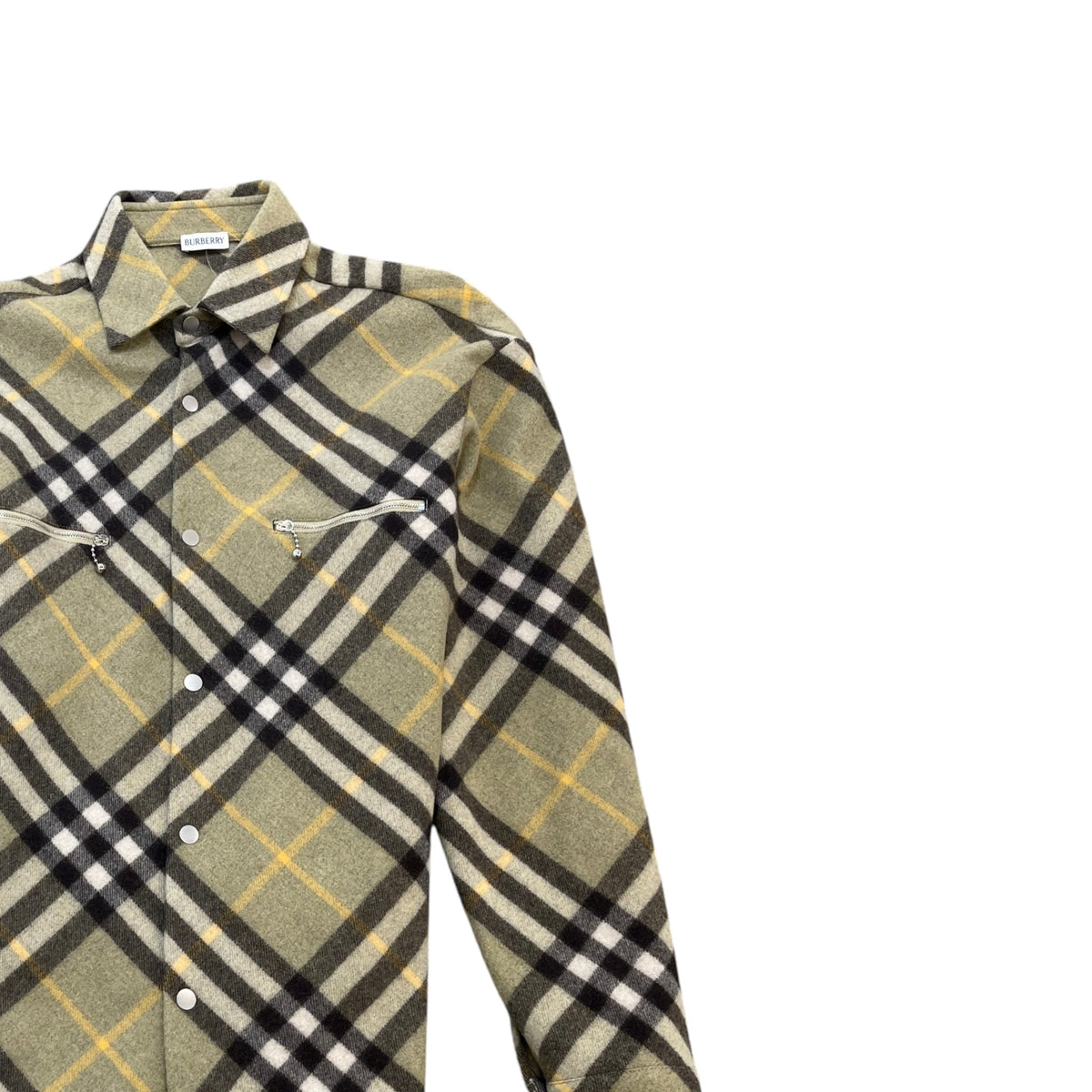 Men's Checkered OverShirt Green Size M - Photo 3