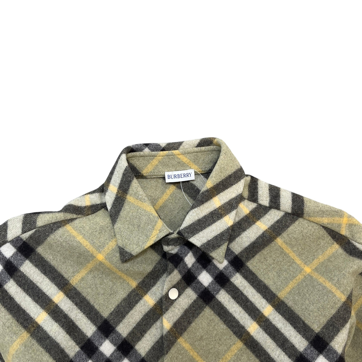 Men's Checkered OverShirt Green Size M - Photo 5