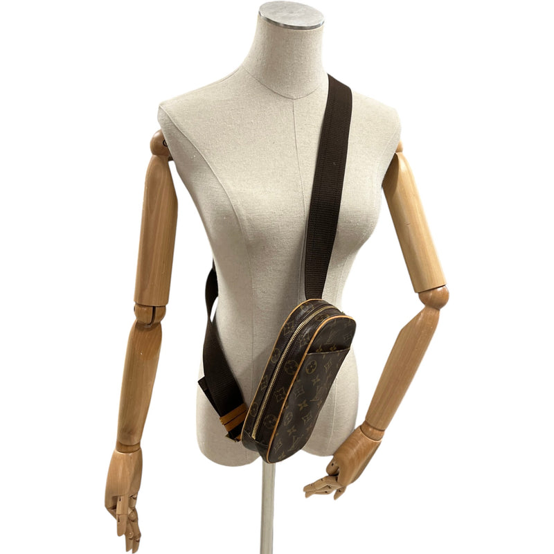 Men's Monogram Pochette Gange Messenger Bag Brown
