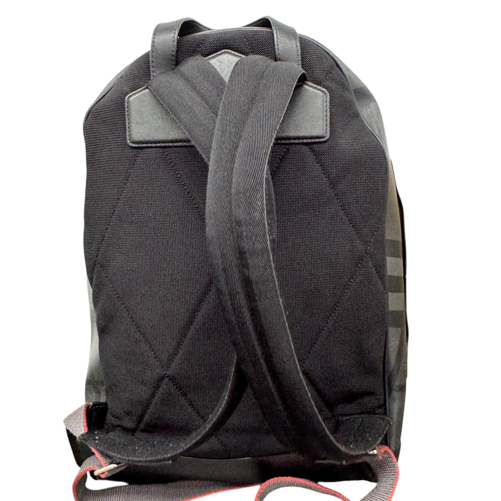 Men's City Check Zip Backpack Black - Photo 3