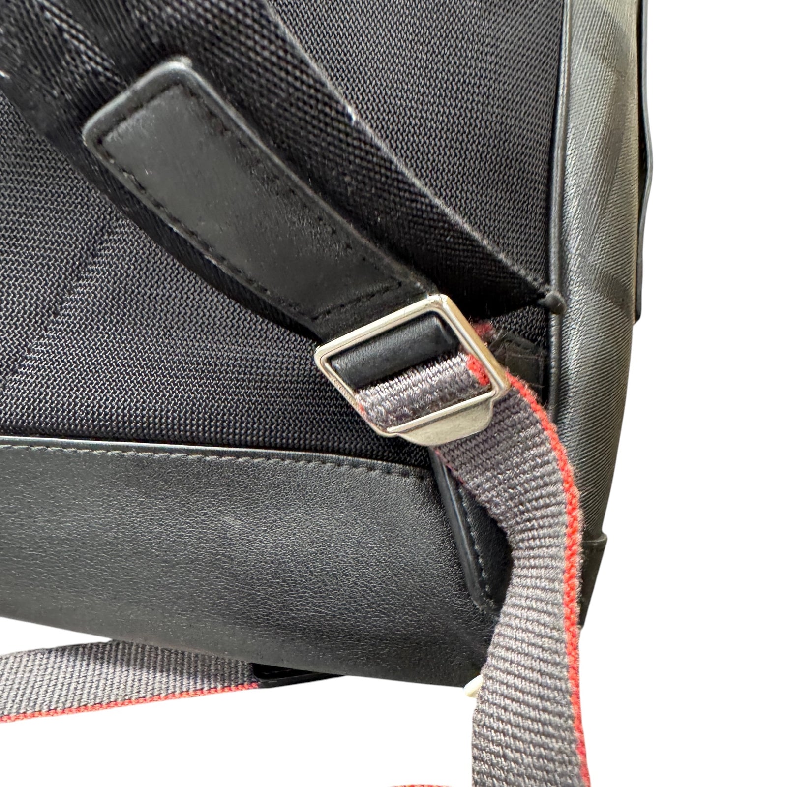 Men's City Check Zip Backpack Black - Photo 6