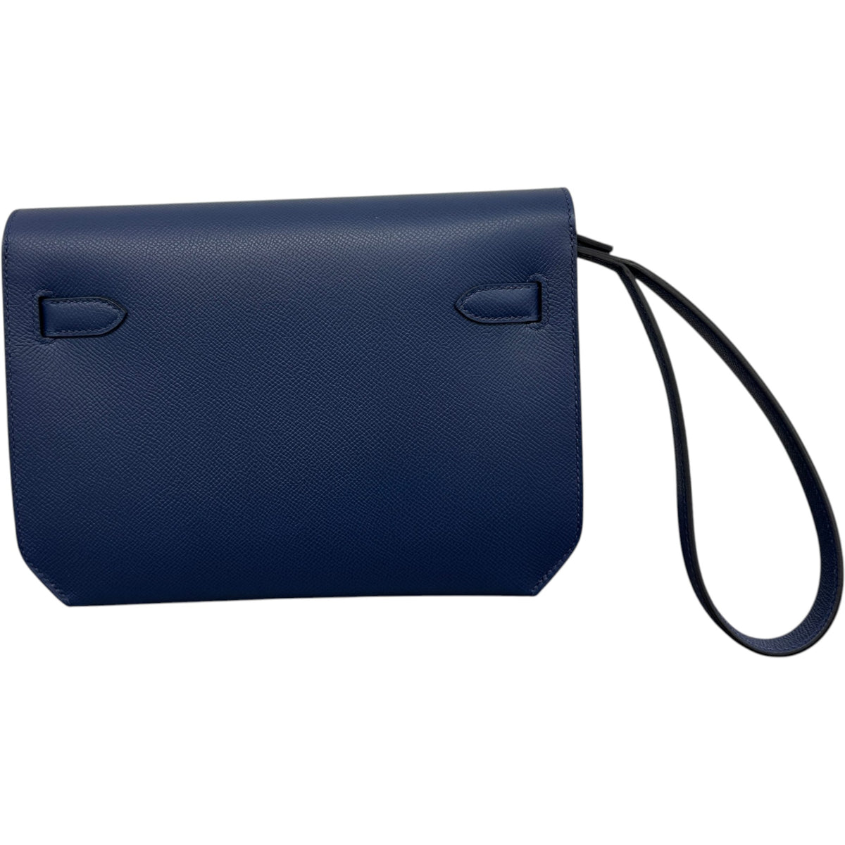 Men's Kelly Depeches 25 Bleu Nuit Epsom Palladium Pouch Navy - Photo 2