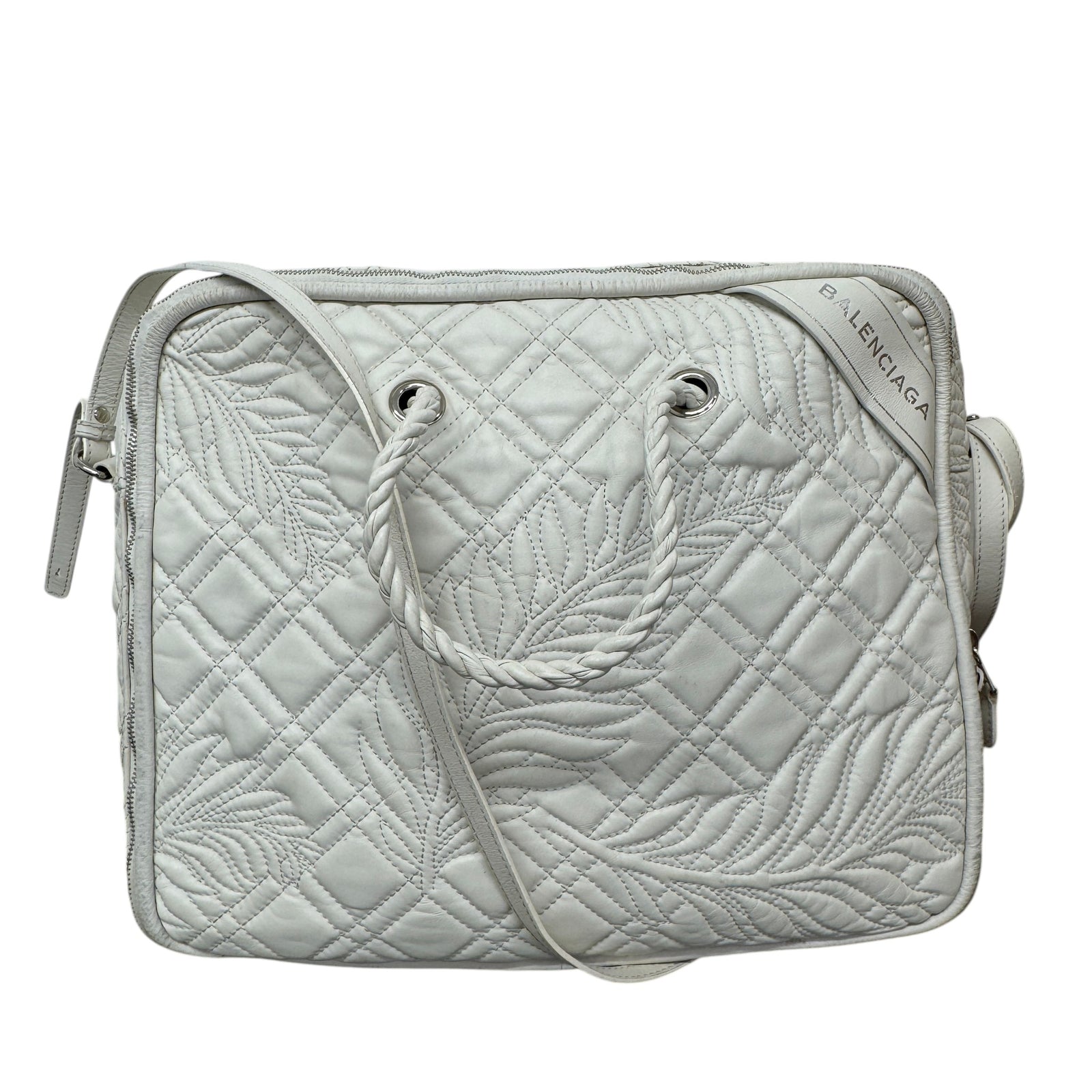 Women's Blanket Square Quilted Bag White - Photo 1
