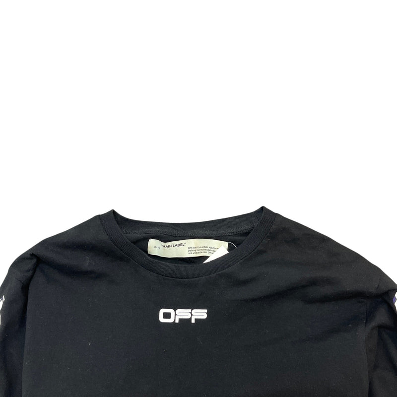 Men's Airport Tape Logo T-Shirt Black Size XL
