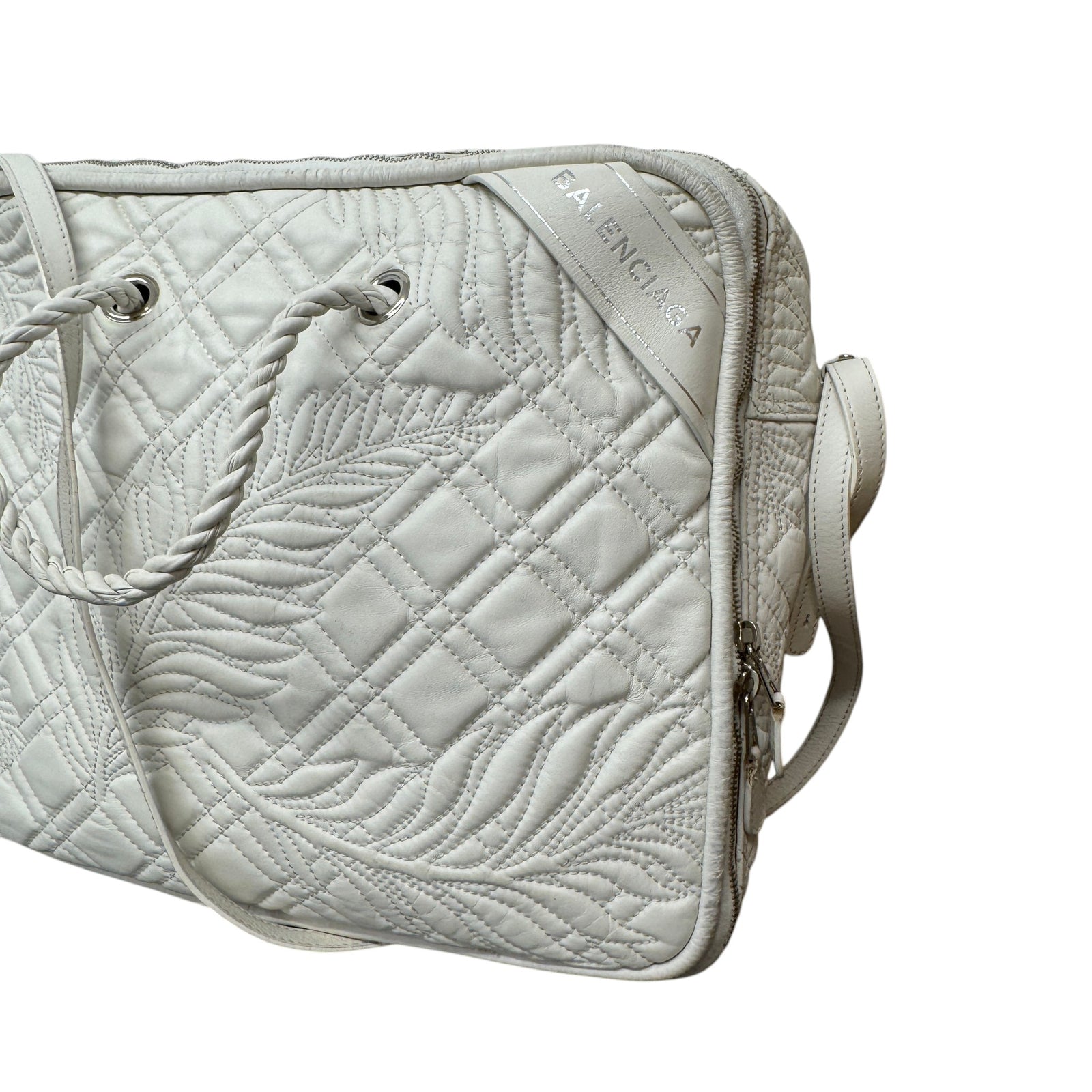 Women's Blanket Square Quilted Bag White - Photo 5