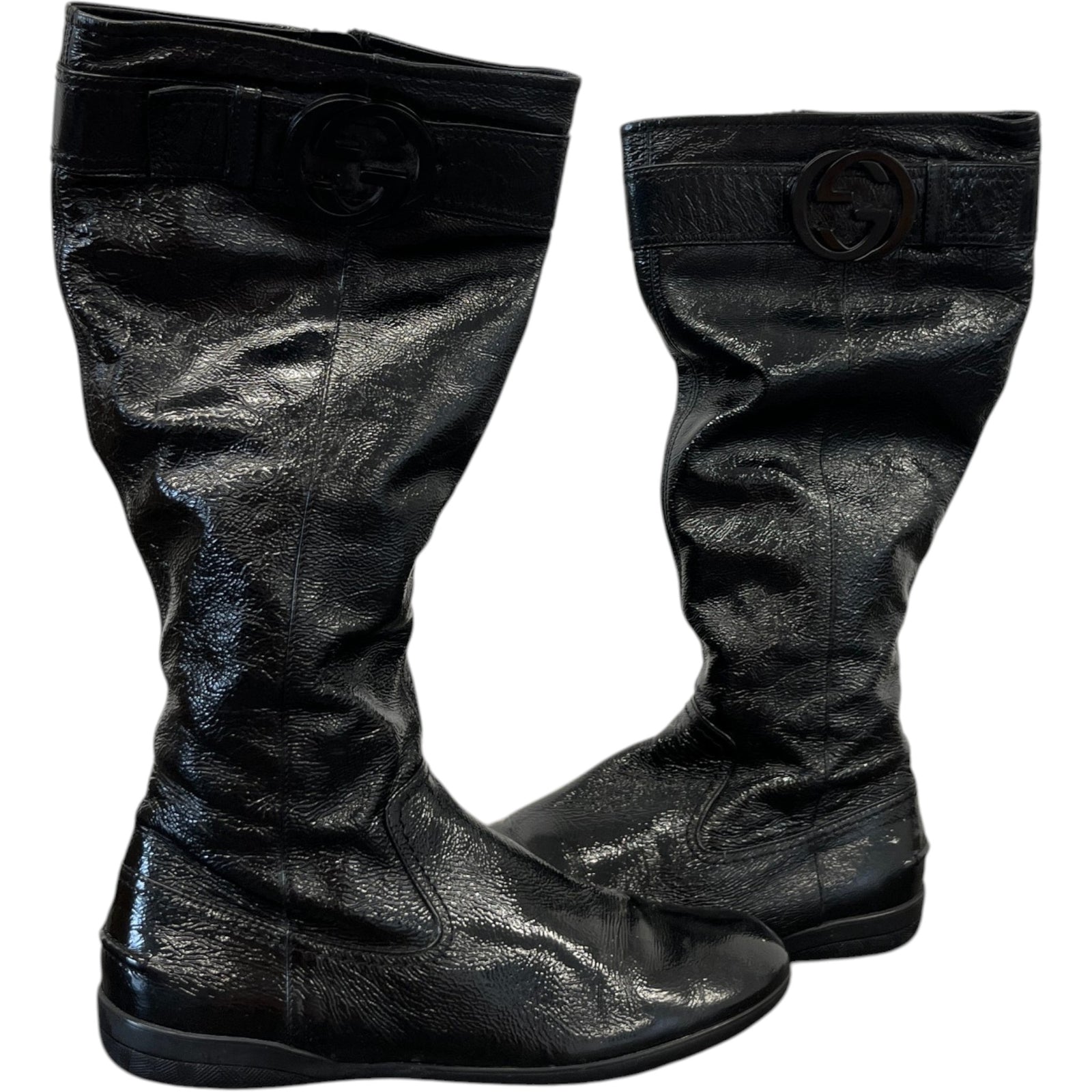 Women's Interlocking G Boots Black Size EU 36 / UK 3 - Photo 3