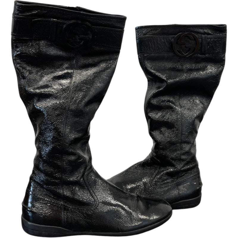 Women's Interlocking G Boots Black Size EU 36 / UK 3