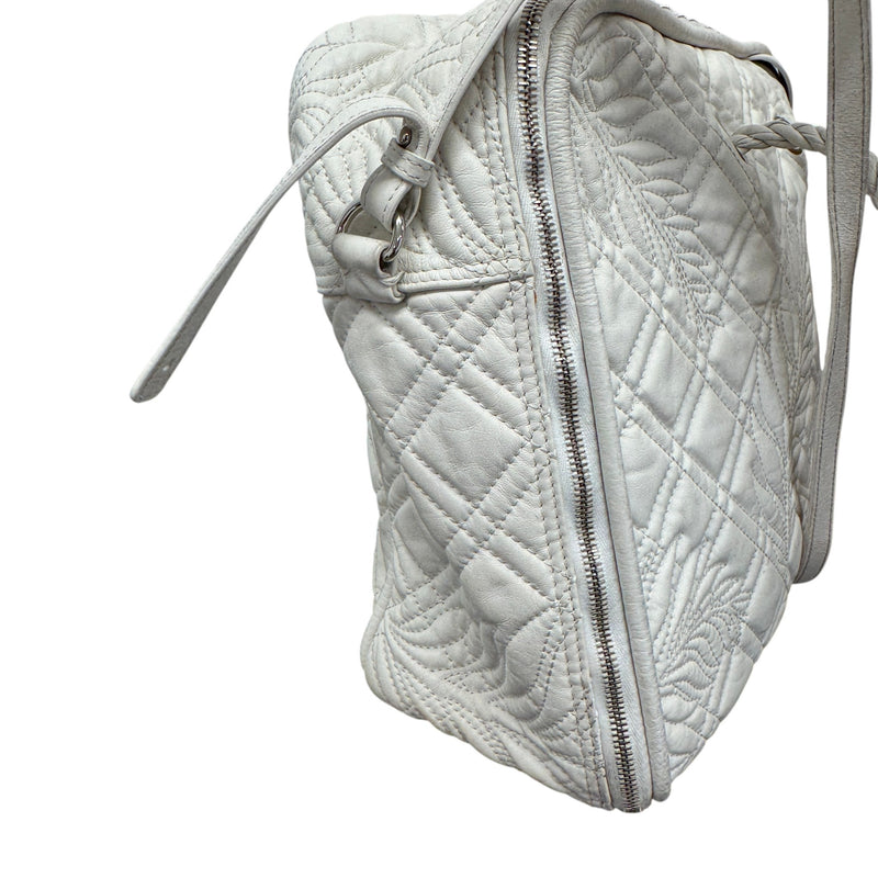 Women's Blanket Square Quilted Bag White