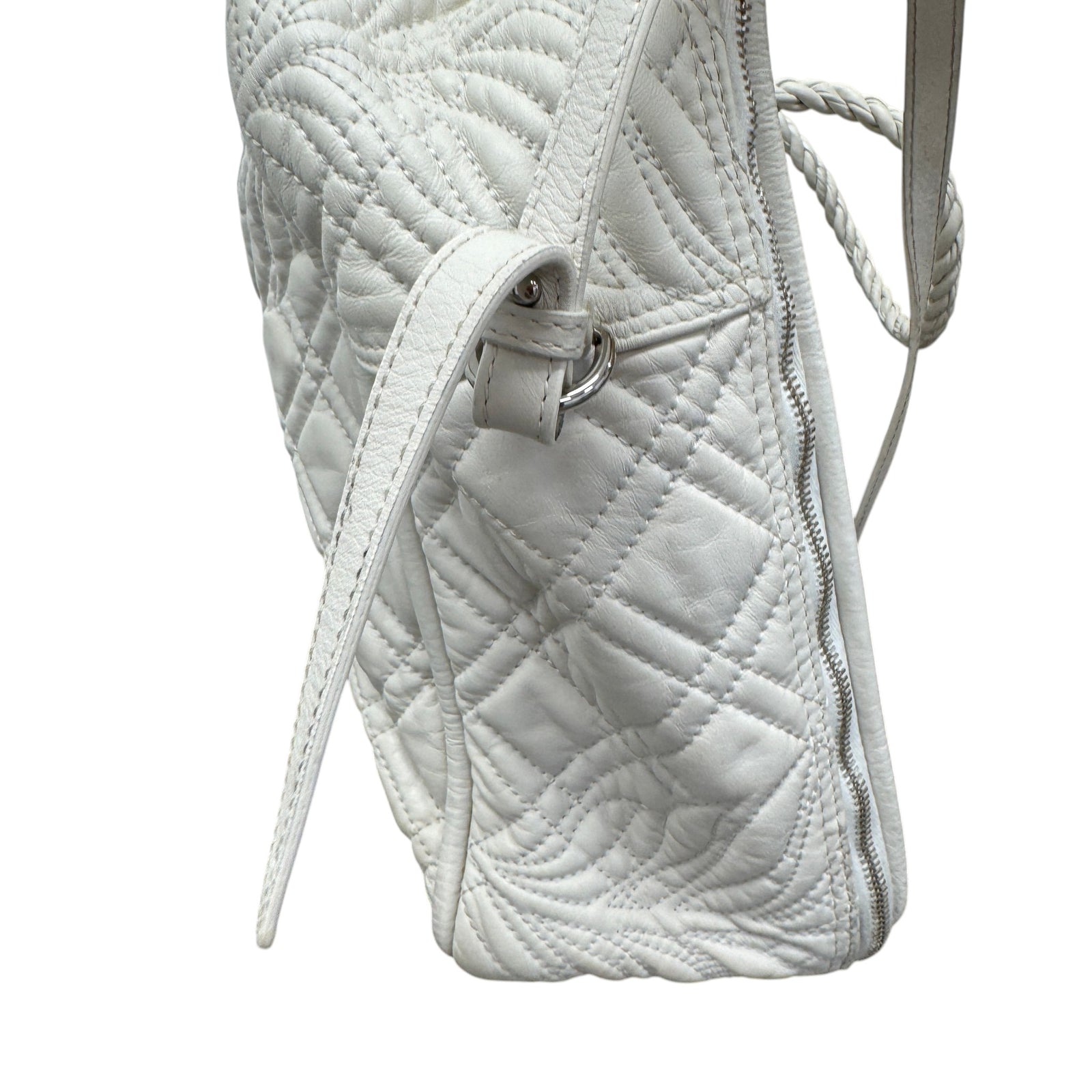 Women's Blanket Square Quilted Bag White - Photo 8