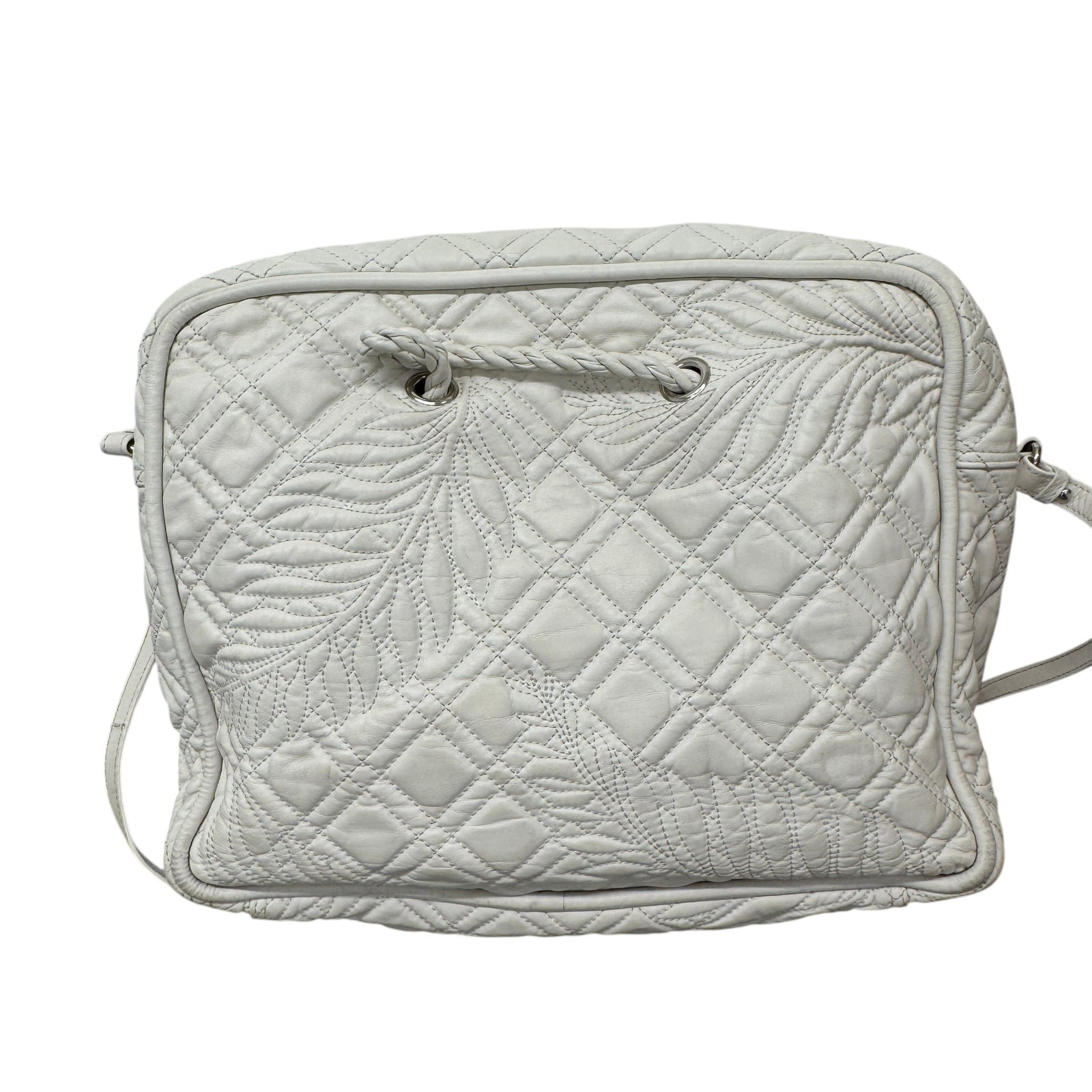 Women's Blanket Square Quilted Bag White - Photo 3