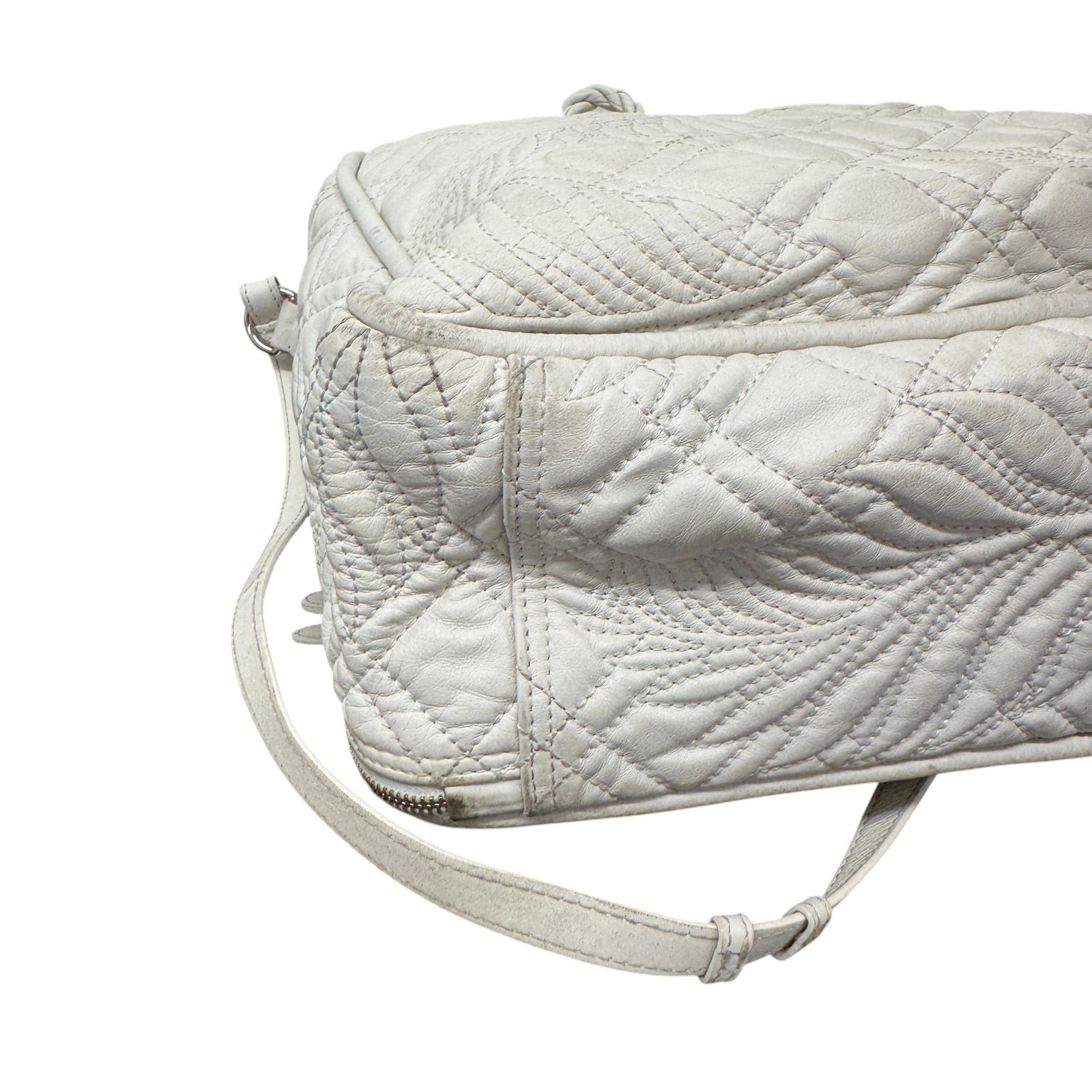 Women's Blanket Square Quilted Bag White - Photo 9