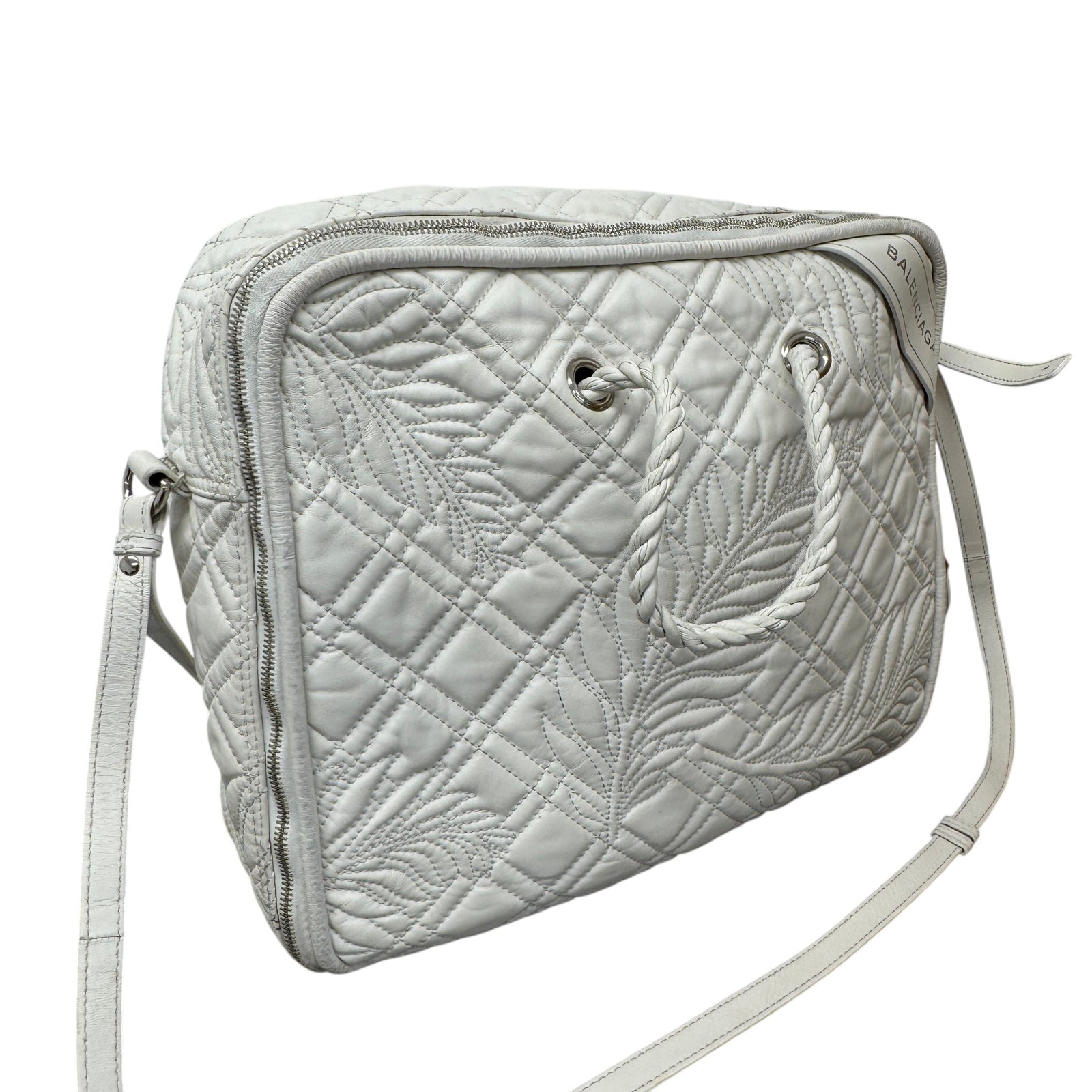 Women's Blanket Square Quilted Bag White - Photo 11