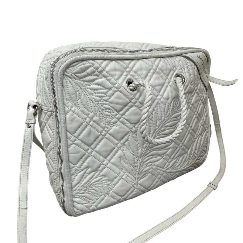 Women's Blanket Square Quilted Bag White