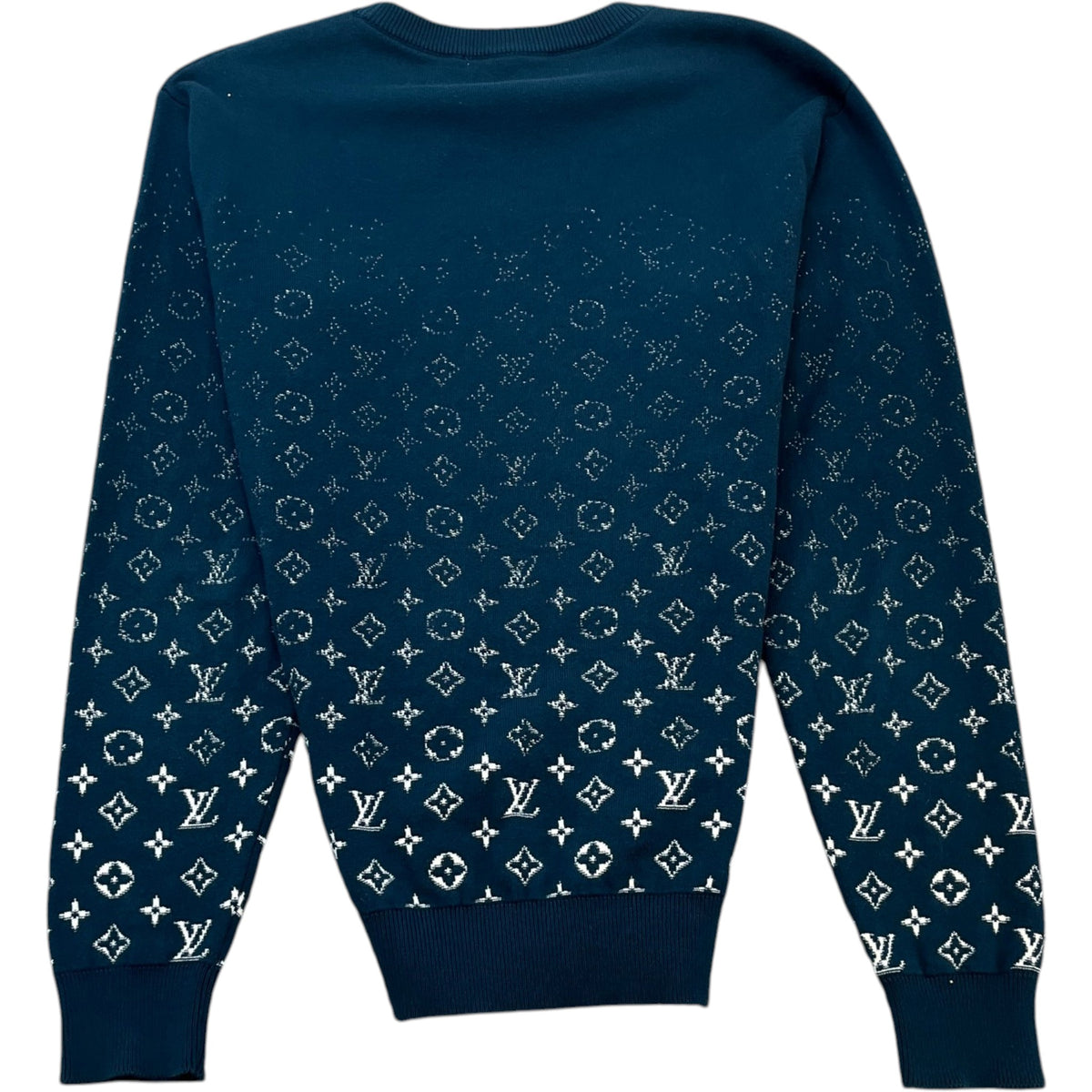 Men's Monogram Gradient Sweatshirt Navy Size M - Photo 2