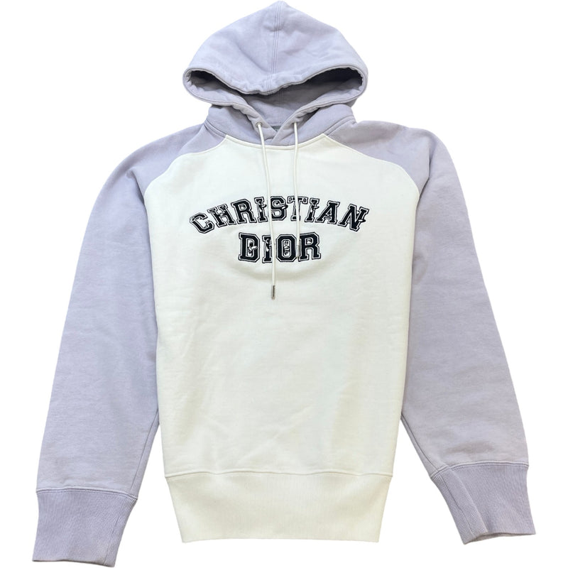 Men's X Kenny Scharf Logo Embroidered Varsity Hoodie White Size M