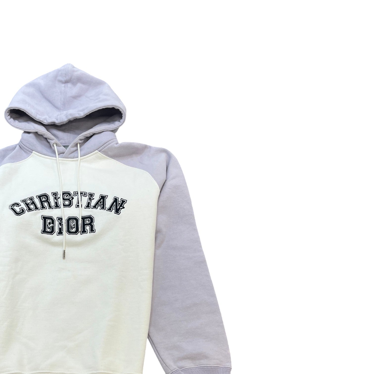 Men's X Kenny Scharf Logo Embroidered Varsity Hoodie White Size M - Photo 3