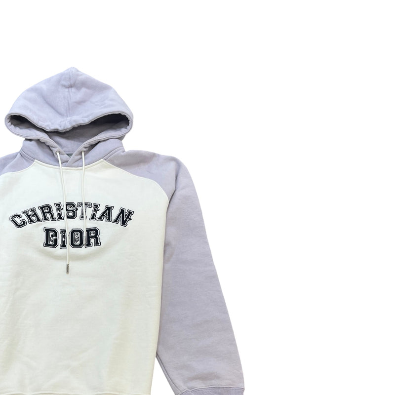 Men's X Kenny Scharf Logo Embroidered Varsity Hoodie White Size M