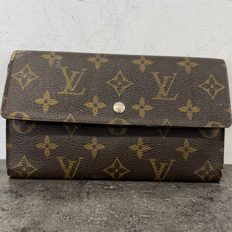 Women's Monogram Porte-Monnaie Tresor Wallet Brown