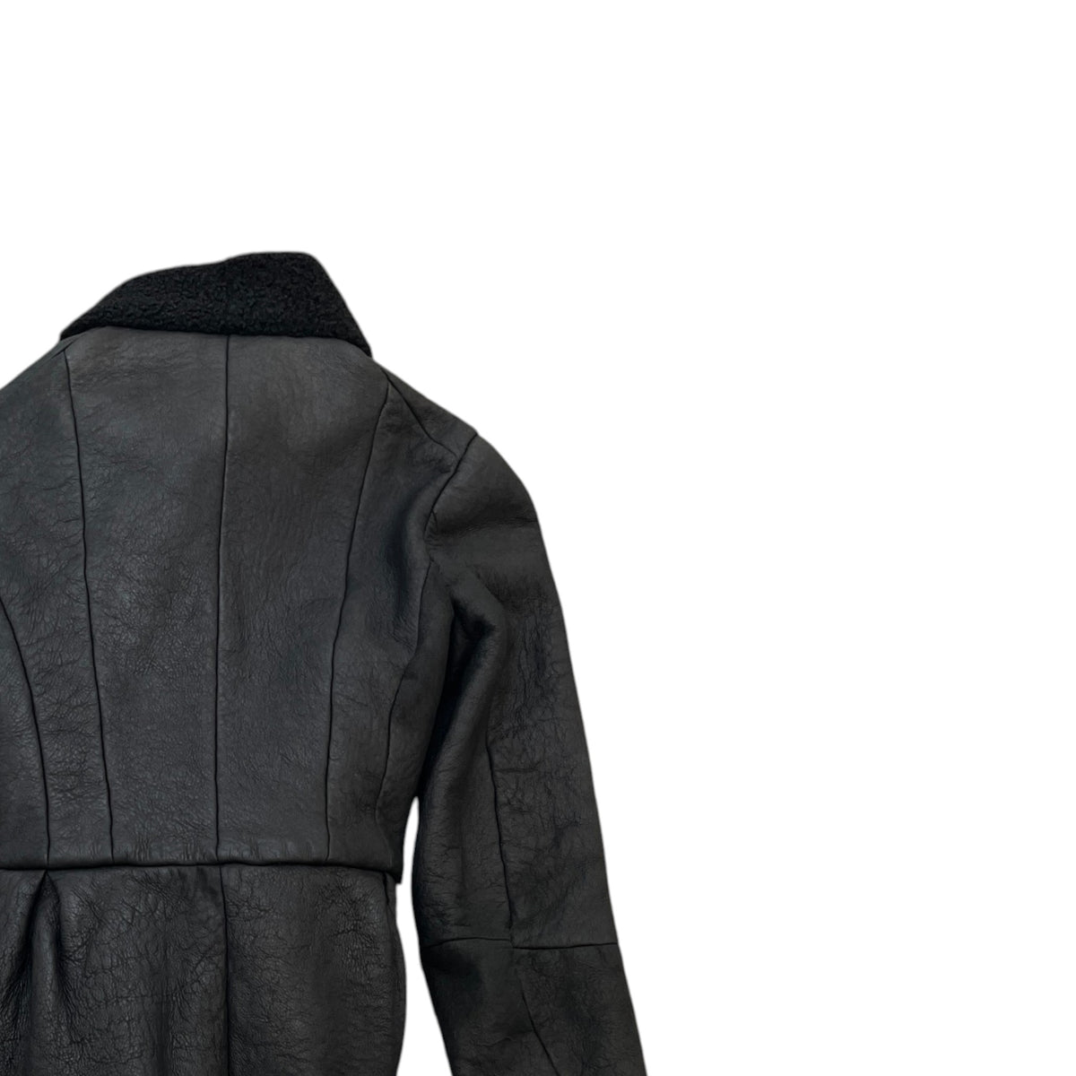 Women's Biker Style Jacket Black Size S / UK 8 - Photo 4