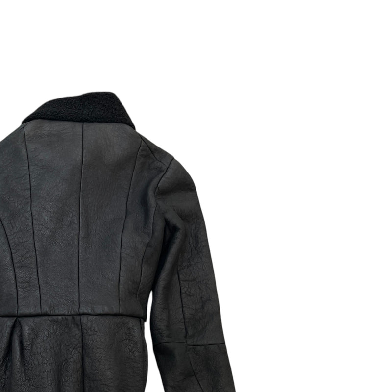 Women's Biker Style Jacket Black Size S / UK 8