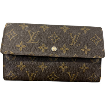 Women's Monogram Porte-Monnaie Tresor Wallet Brown