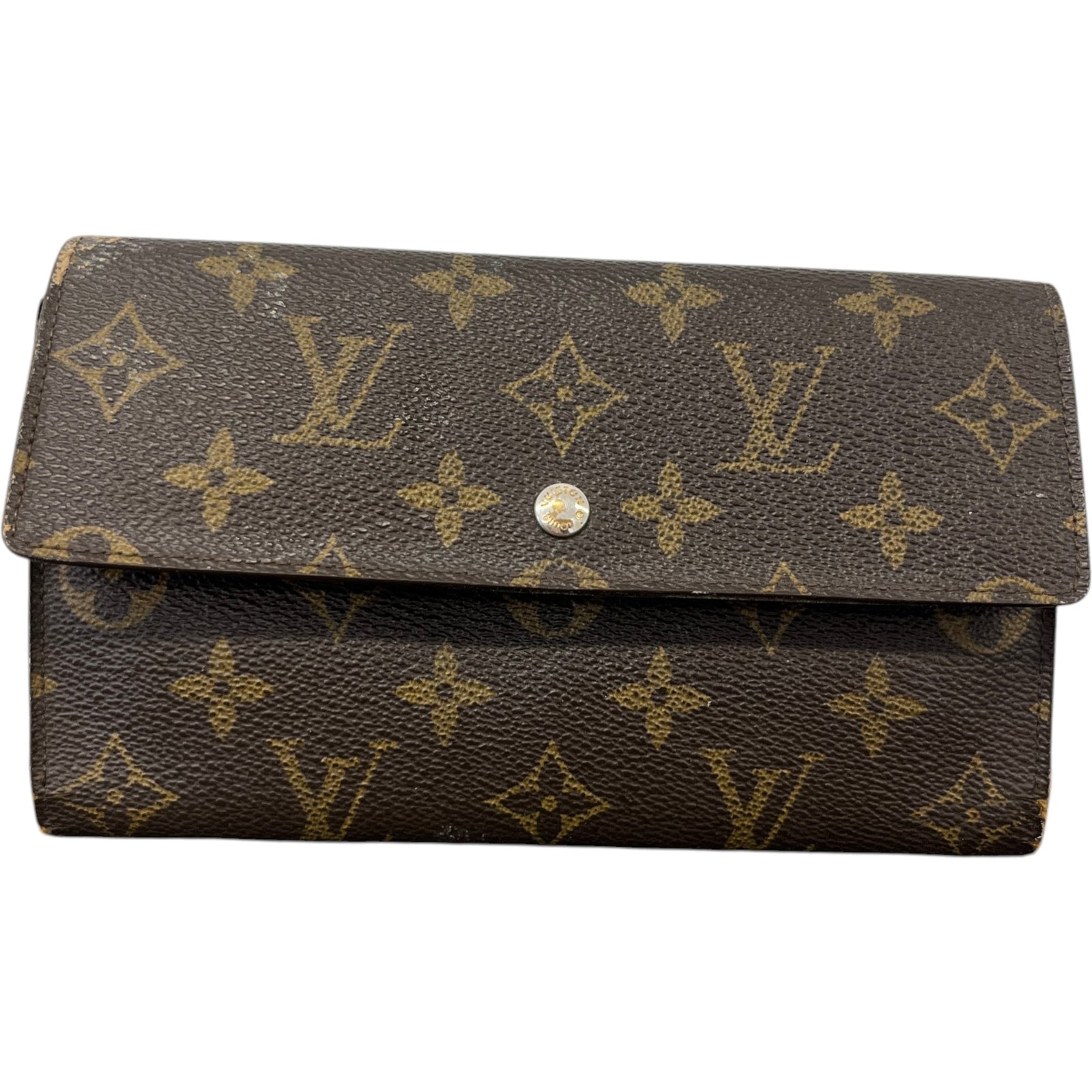 Women's Monogram Porte-Monnaie Tresor Wallet Brown - Photo 1