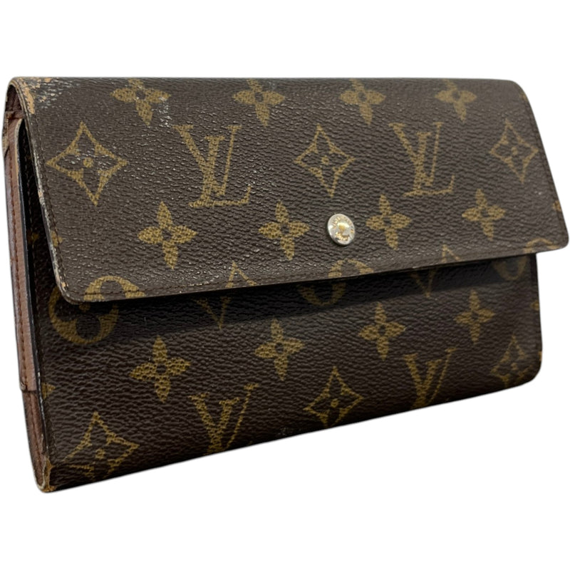 Women's Monogram Porte-Monnaie Tresor Wallet Brown